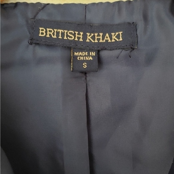 British Khaki Blue plaid vest Sz Small - Picture 8 of 10